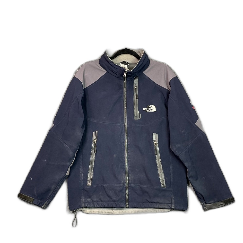 The North Face Summit Series Jacket Mens Large Fleece Lined Full Zip Biker Skate
